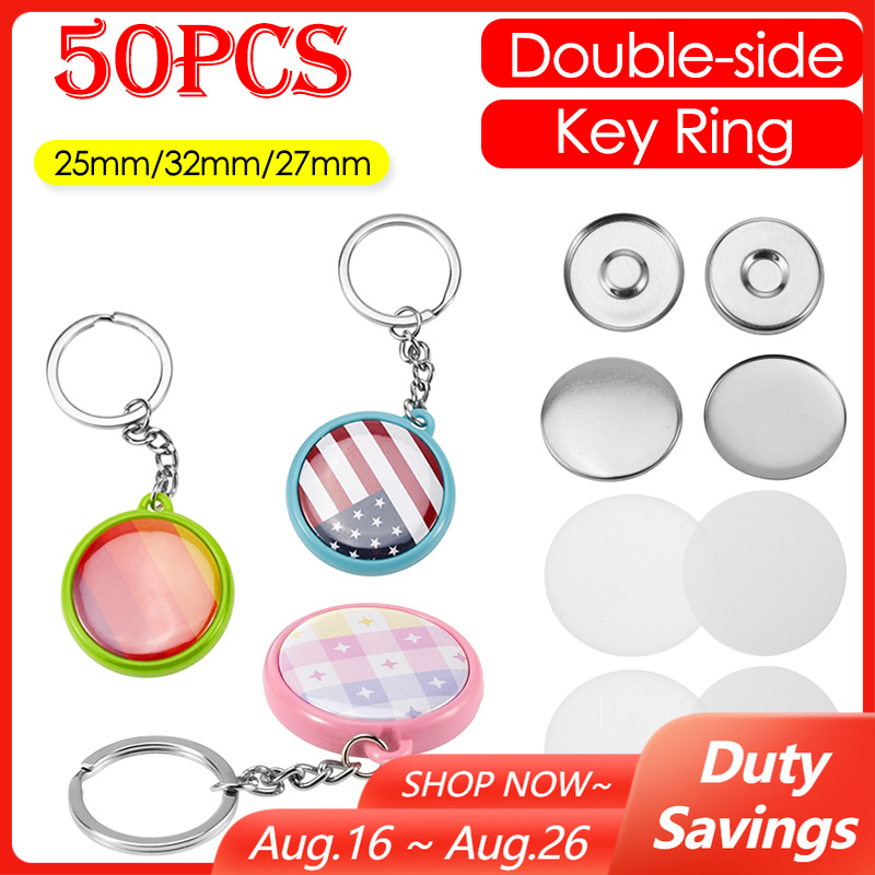 50pcs/Set 25mm 32mm 37mm Doubl - Button Badge Blank review and price